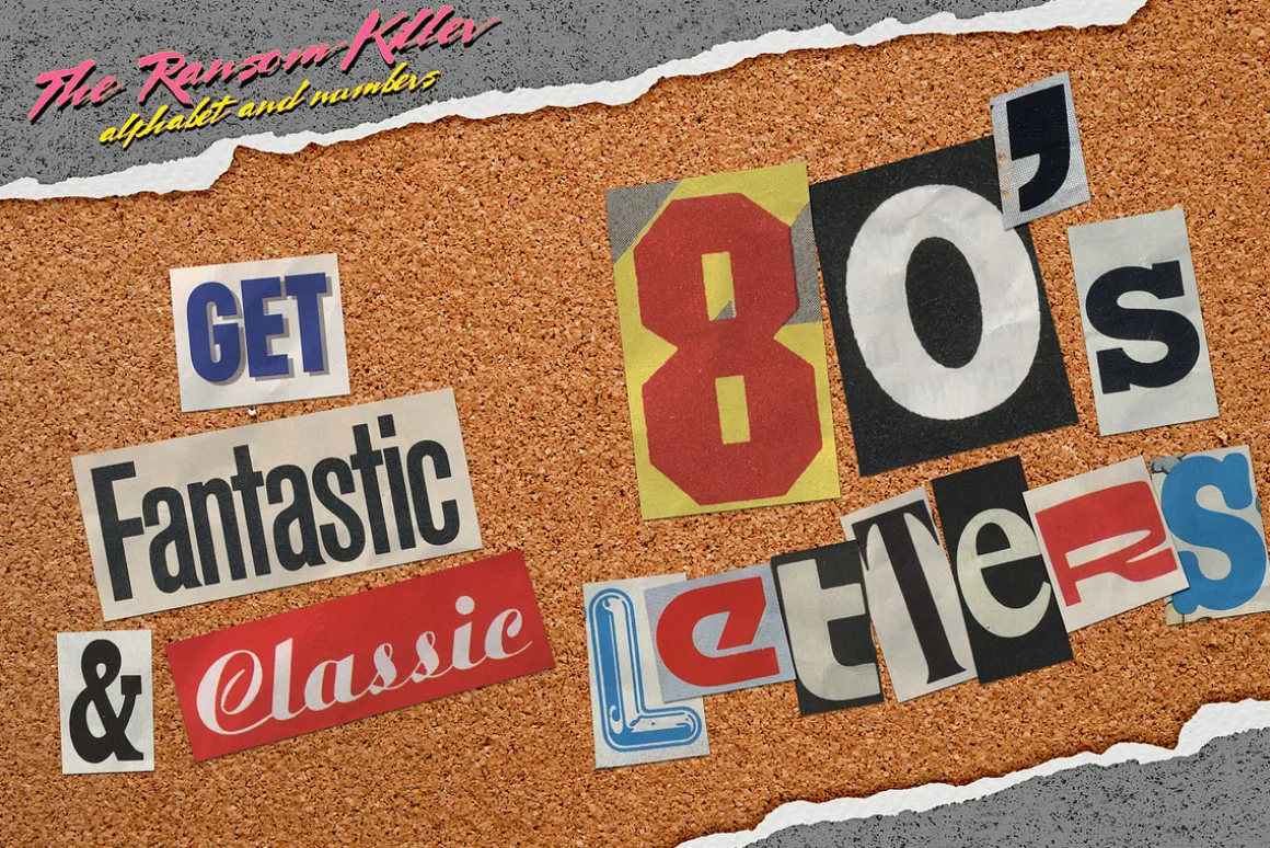2600+ Ransom Note Letters from 1980s