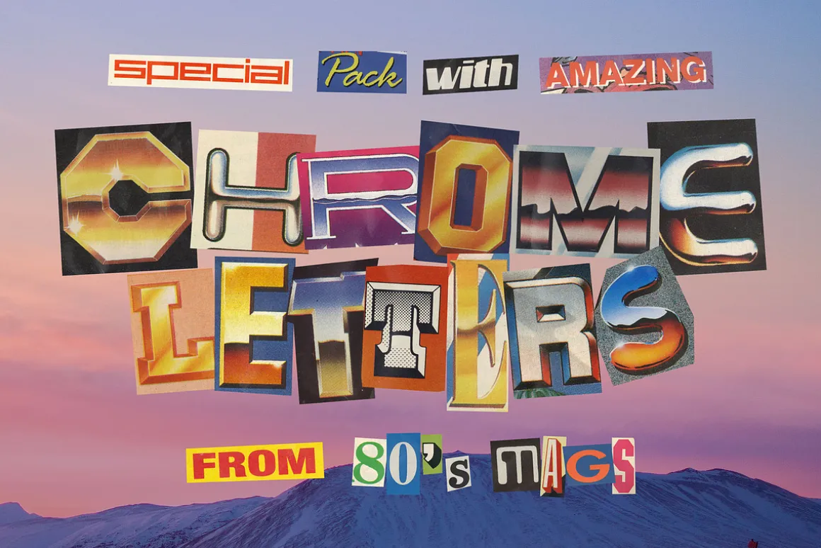 2600+ Ransom Note Letters from 1980s