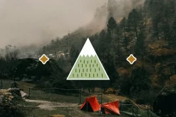 40 Retro Camp Stickers