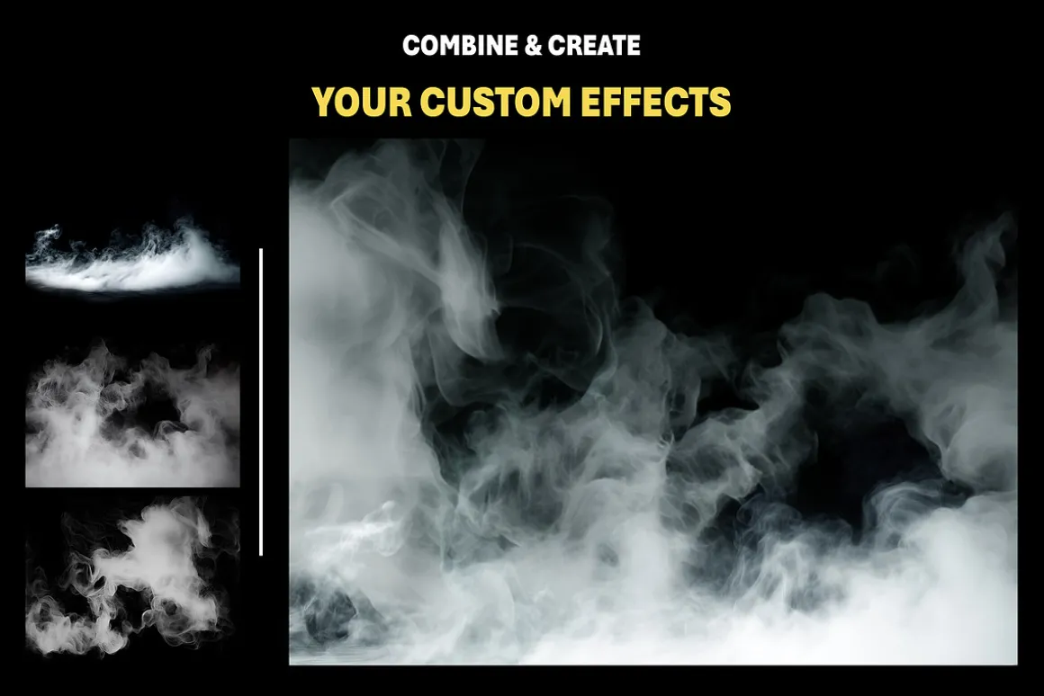 240+ Smoke Elements Overlay Effects