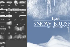 25 Snow Brushes for Photoshop