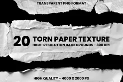 20 Torn Paper Texture Backgrounds