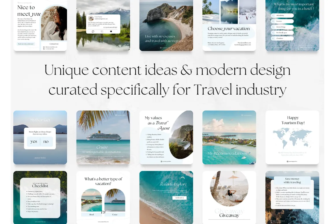 70 Travel Social Media Posts