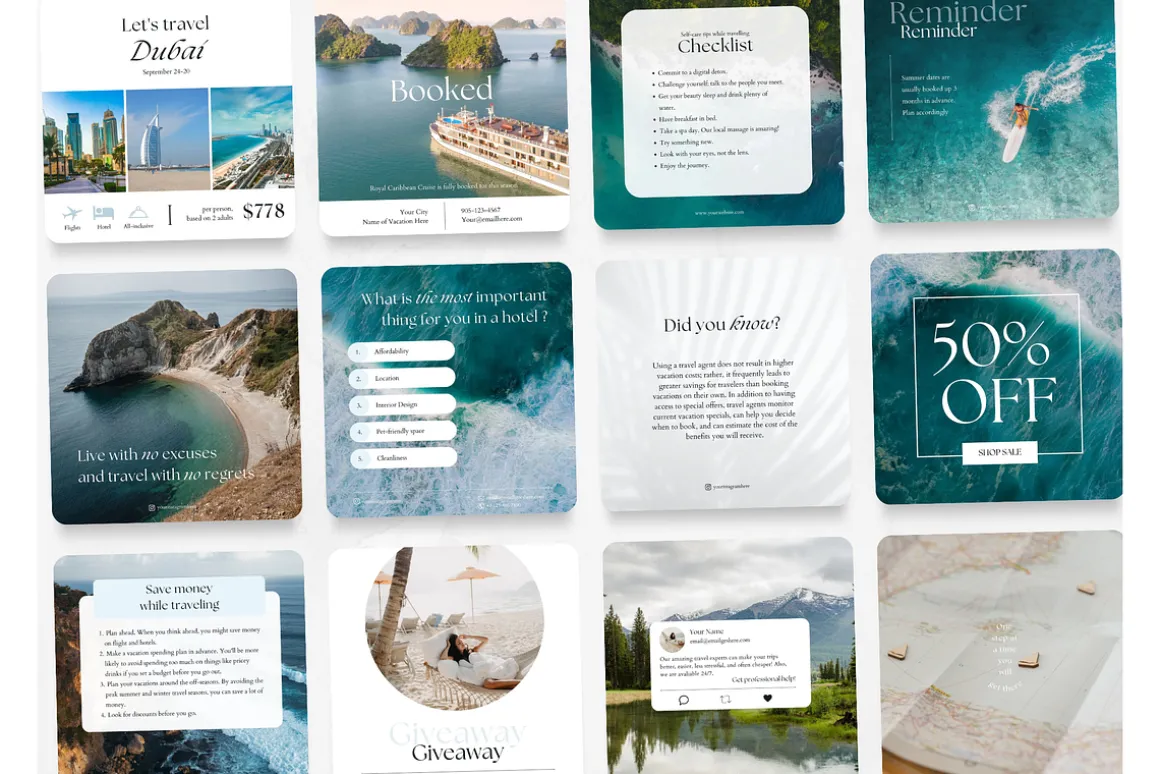 70 Travel Social Media Posts