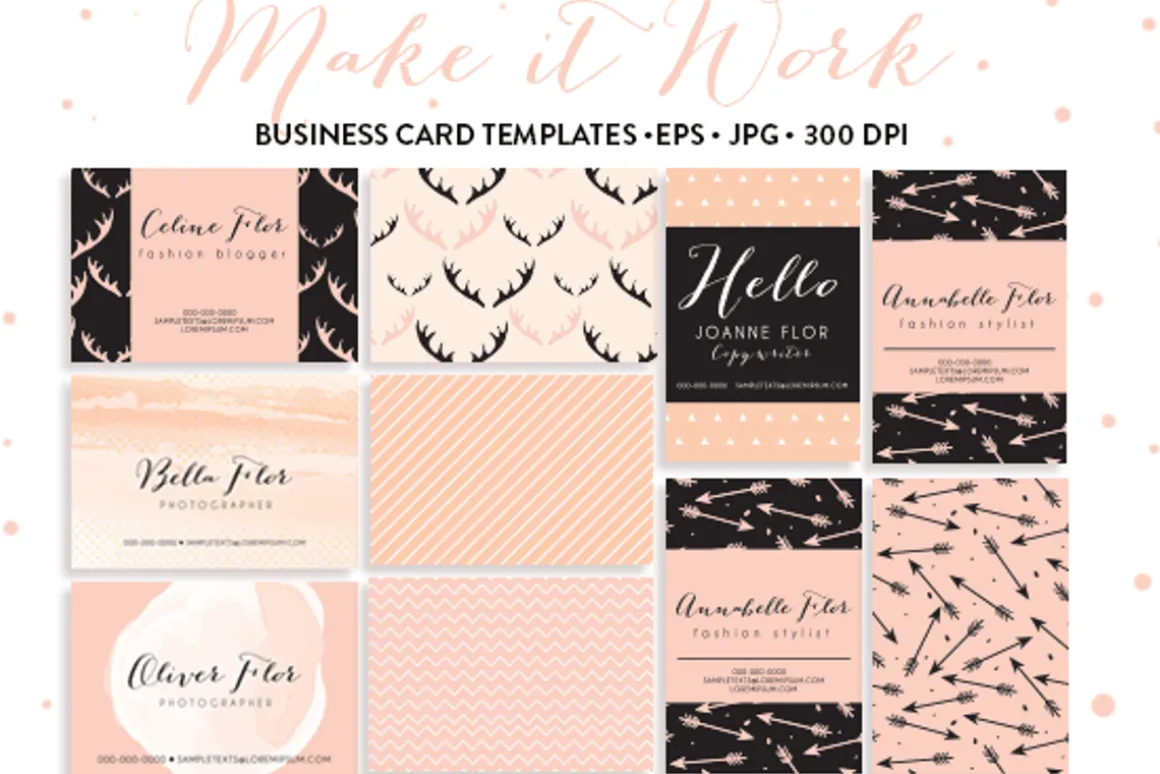 6 Trendy Business Card Templates