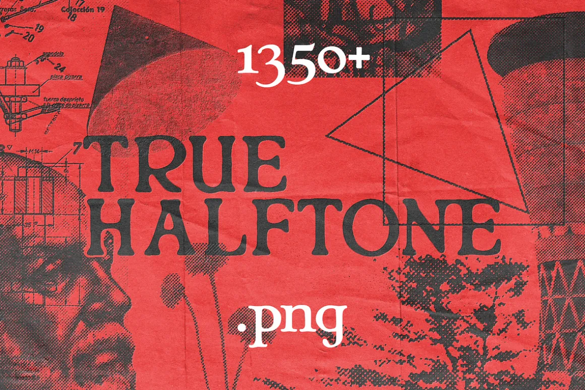 1350+ True Halftone Collection