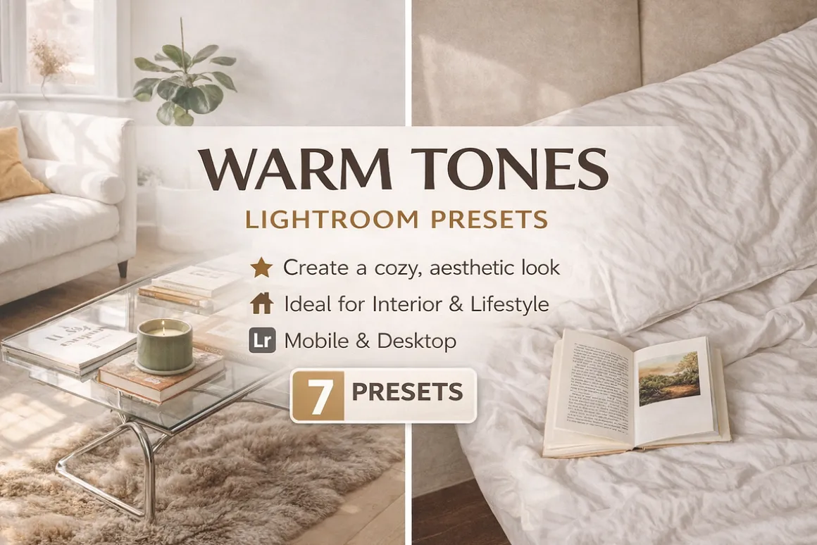 7 Warm Tones Lightroom presets