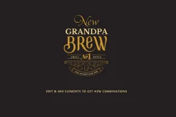 3 Wedding Gift Beer or Whiskey Logos