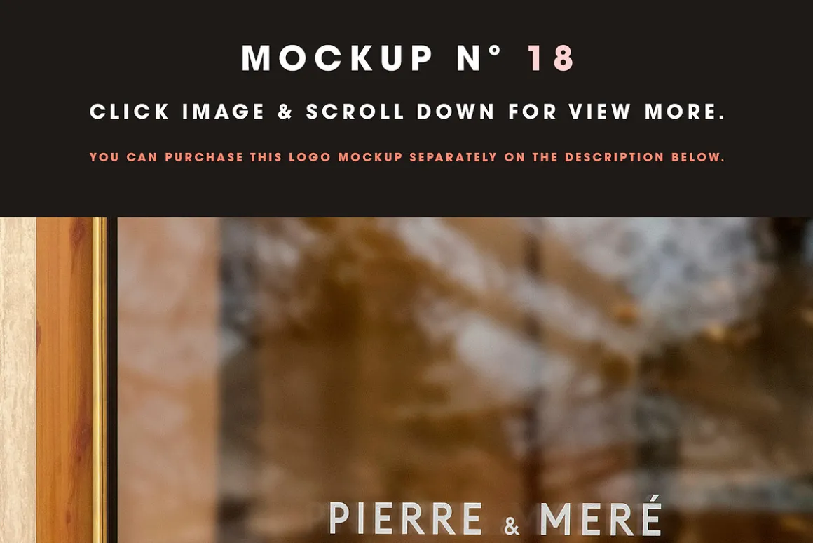 25 Window Signs Logo Mockups - V2