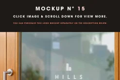25 Window Signs Logo Mockups - V2