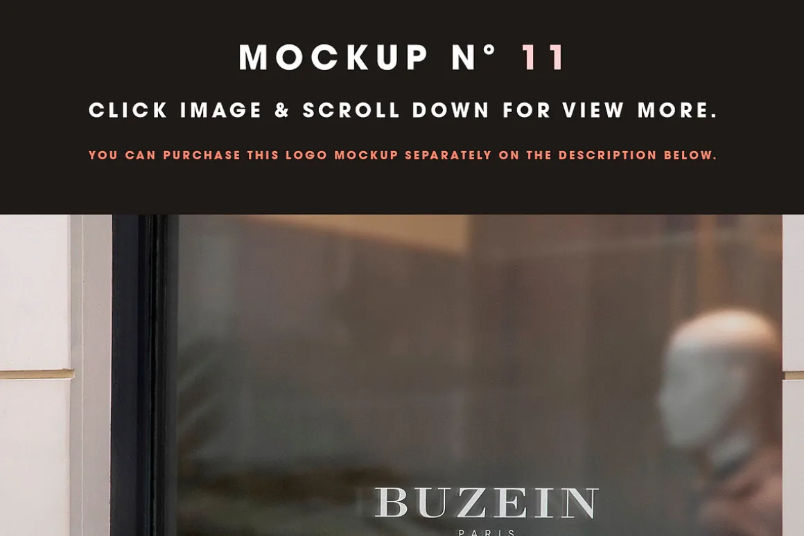 25 Window Signs Logo Mockups - V2