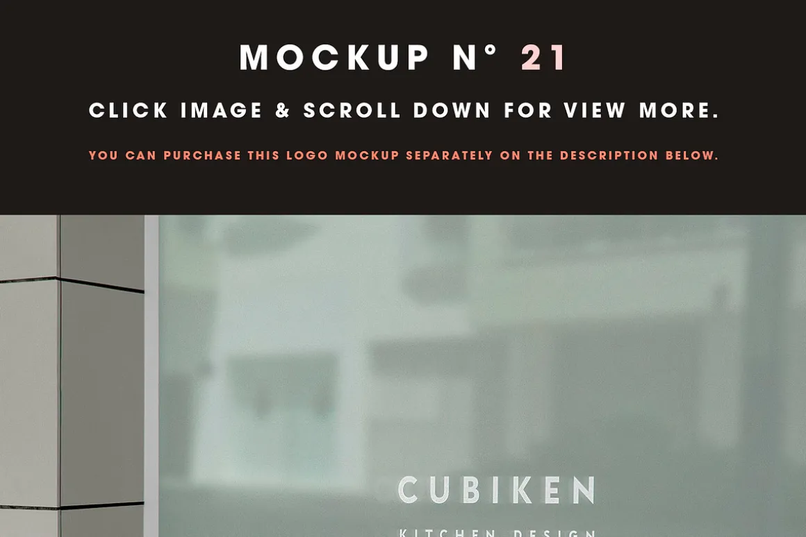 25 Window Signs Logo Mockups - V2