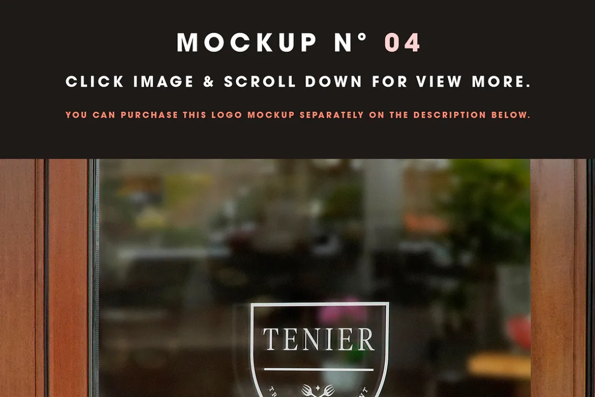 25 Window Signs Logo Mockups - V2
