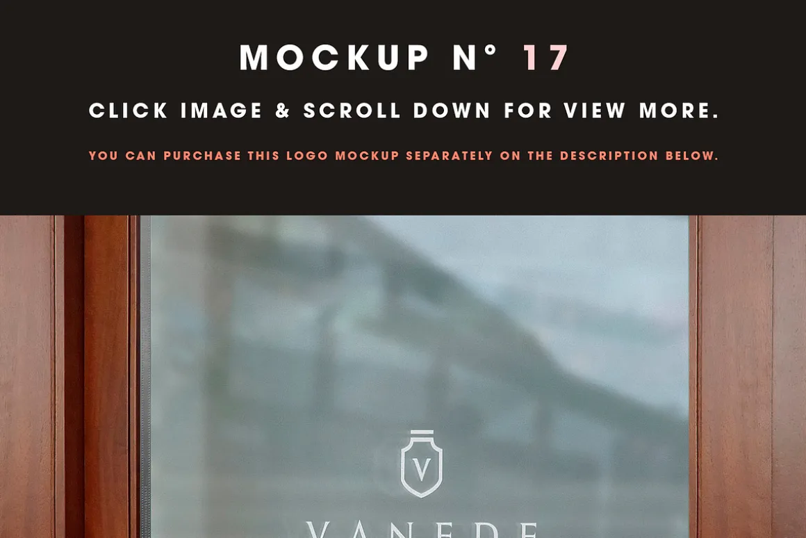25 Window Signs Logo Mockups - V2