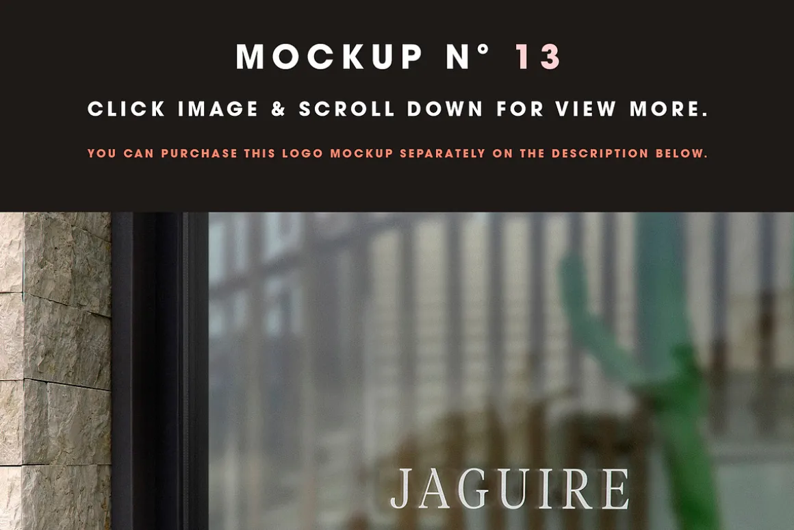 25 Window Signs Logo Mockups - V2