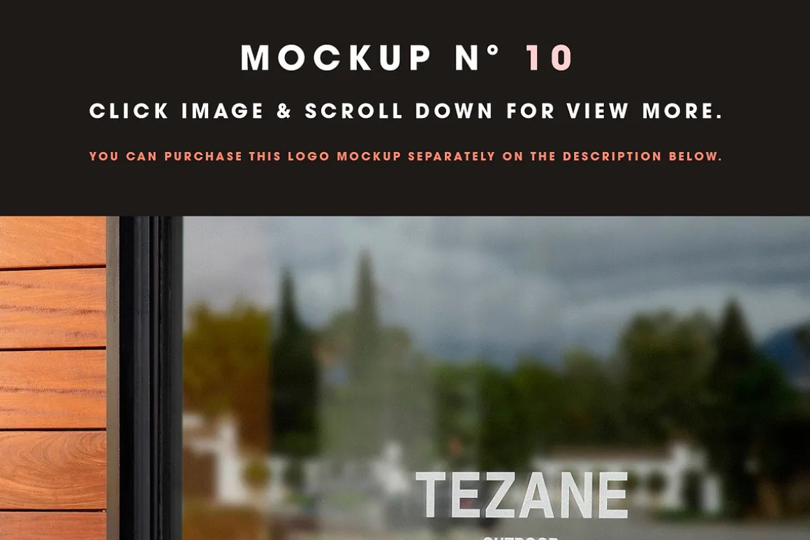 25 Window Signs Logo Mockups - V2