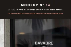 25 Window Signs Logo Mockups - V2