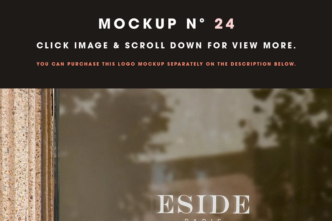 25 Window Signs Logo Mockups - V2