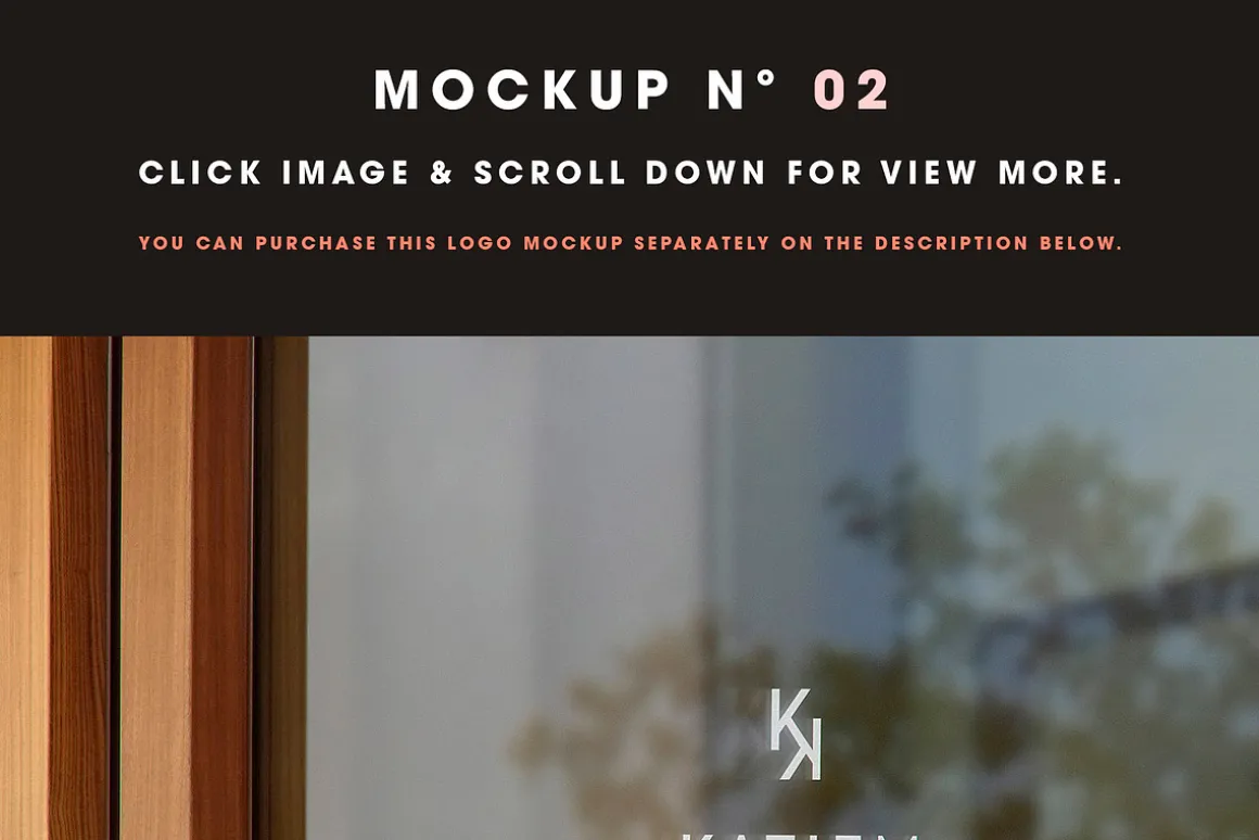 25 Window Signs Logo Mockups - V2