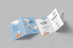 A6 Bifold Greeting Card Mockups