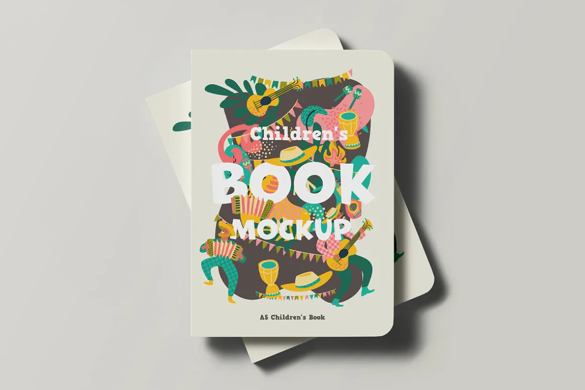 A5 Childrens Book Mock-up