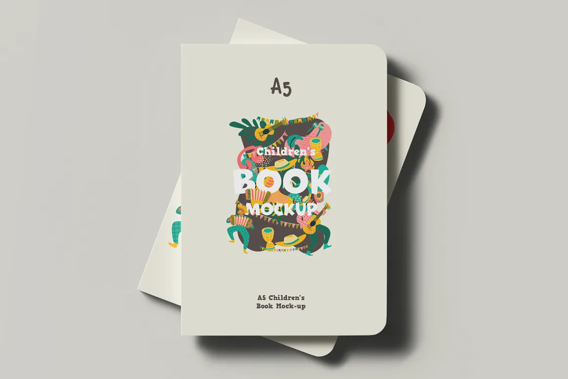 A5 Childrens Book Mock-up