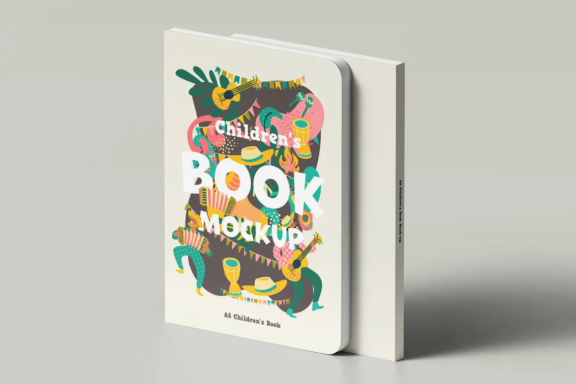 A5 Childrens Book Mock-up