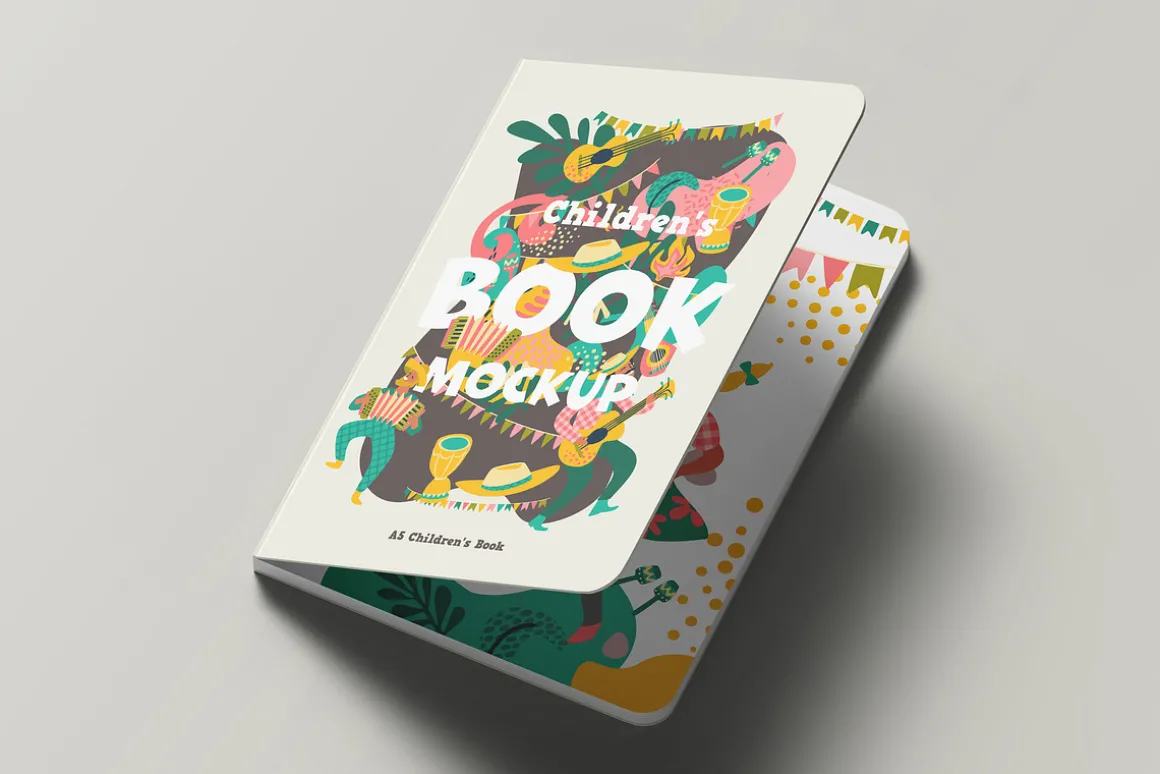 A5 Childrens Book Mock-up