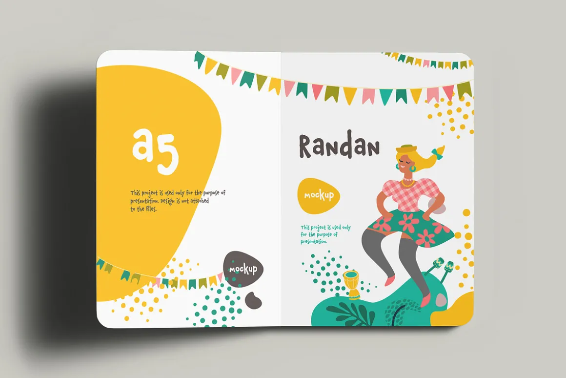 A5 Childrens Book Mock-up
