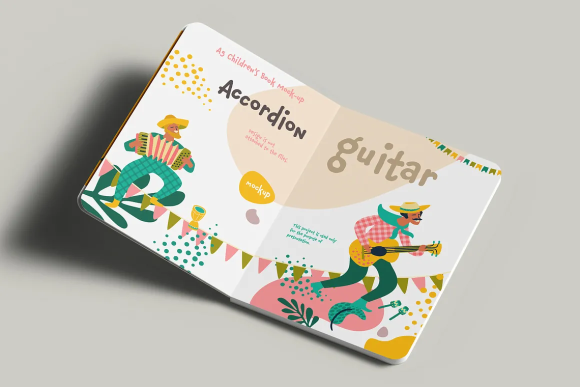 A5 Childrens Book Mock-up