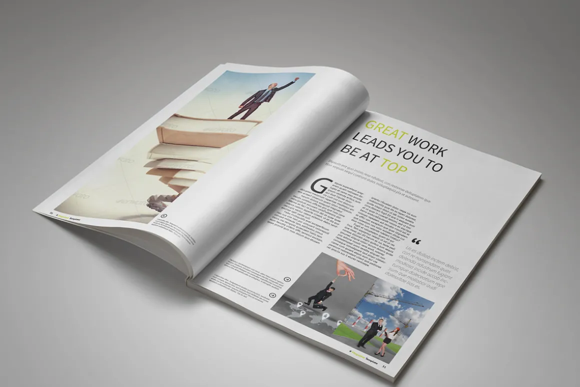 A5 Clean Magazine Template