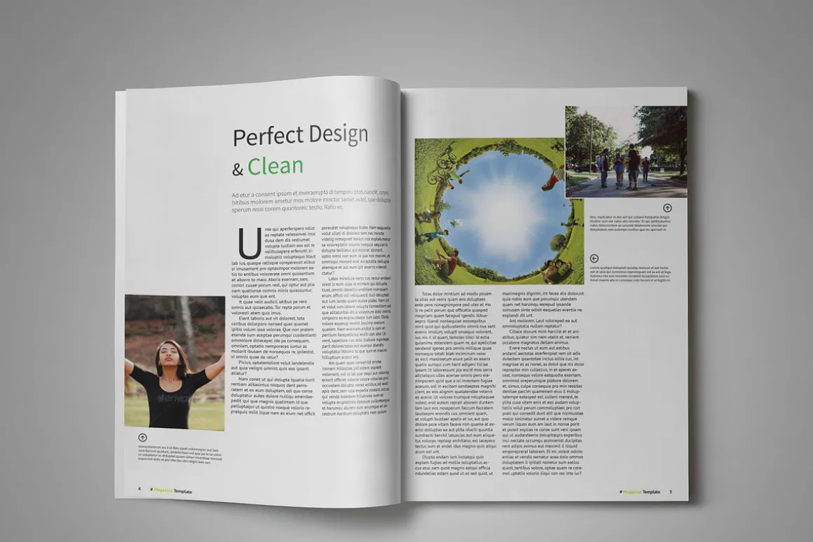 A5 Clean Magazine Template