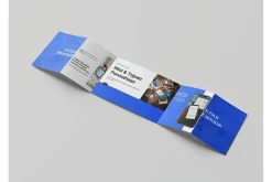 A4 Gate Fold Brochure Mockup