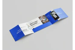 A4 Gate Fold Brochure Mockup