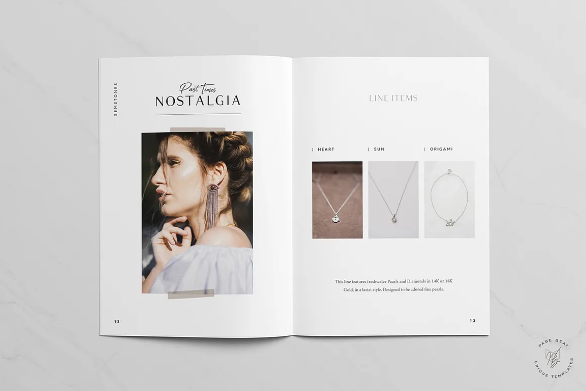 A5 Jewelry Fashion Lookbook Catalog