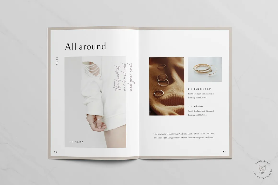 A5 Jewelry Fashion Lookbook Catalog