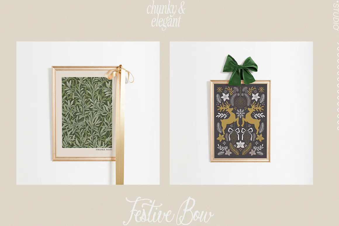 A LITTLE WINTER frame & paper mockup