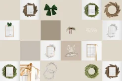 A LITTLE WINTER frame & paper mockup