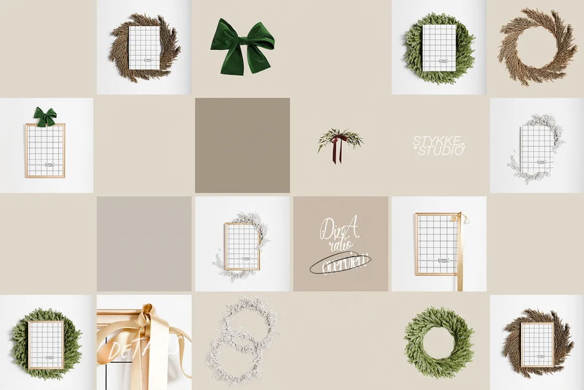A LITTLE WINTER frame & paper mockup