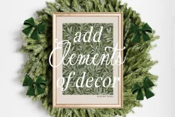A LITTLE WINTER frame & paper mockup