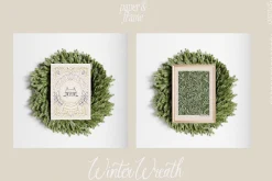 A LITTLE WINTER frame & paper mockup