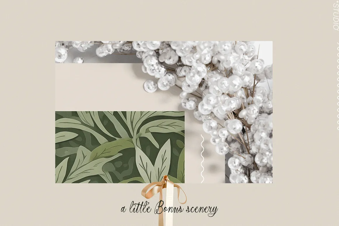 A LITTLE WINTER frame & paper mockup