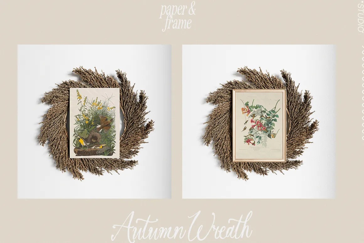 A LITTLE WINTER frame & paper mockup
