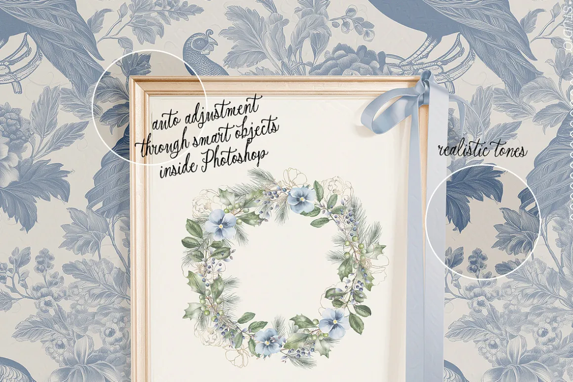 A LITTLE WINTER frame & paper mockup