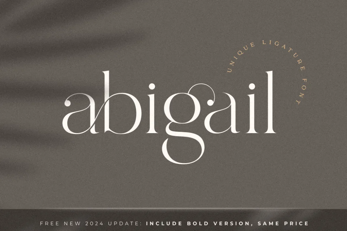 abigail - unique ligature font