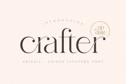abigail - unique ligature font