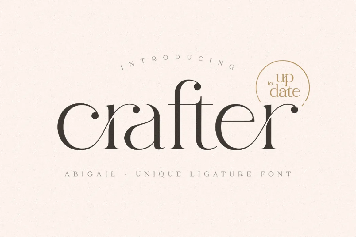 abigail - unique ligature font