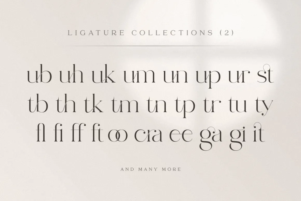 abigail - unique ligature font