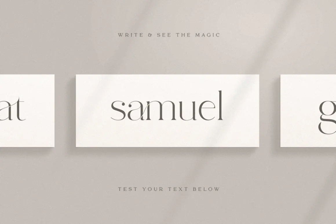 abigail - unique ligature font