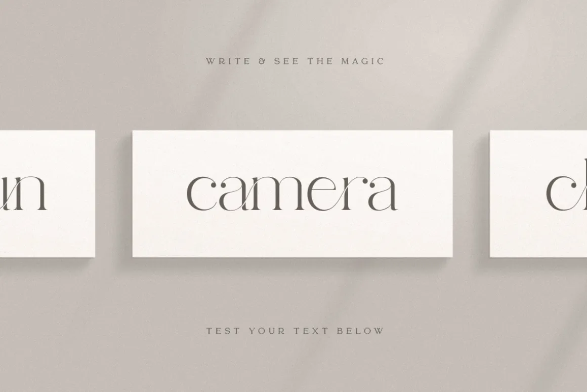 abigail - unique ligature font